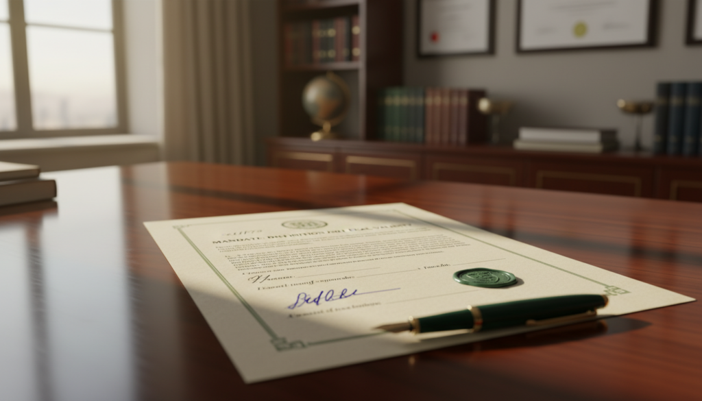 découvrez la définition de l'écrit signé avec mandant et comprenez sa validité juridique dans le cadre légal français.