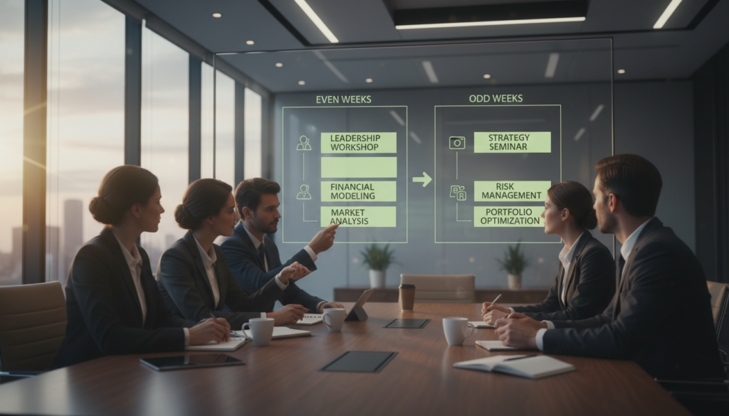 découvrez comment organiser efficacement une formation en semaines paires et impaires pour optimiser la gestion du temps et faciliter l'apprentissage.