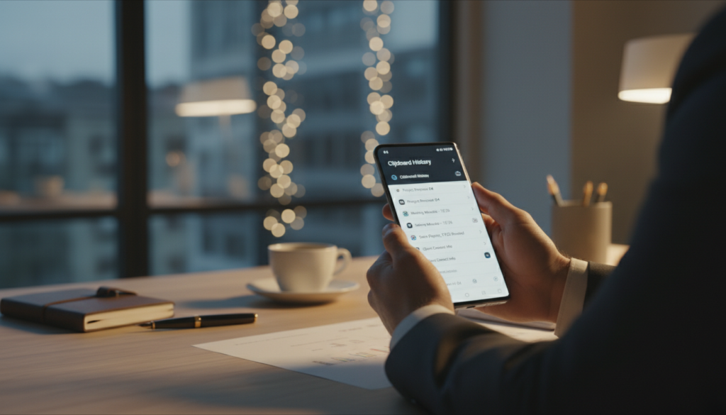 découvrez comment retrouver facilement un élément copié dans le presse-papier de votre appareil samsung grâce à nos astuces simples et rapides.